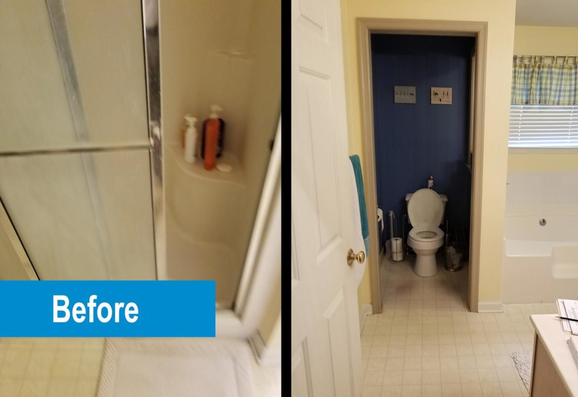 Quakertown bathroom before remodeling