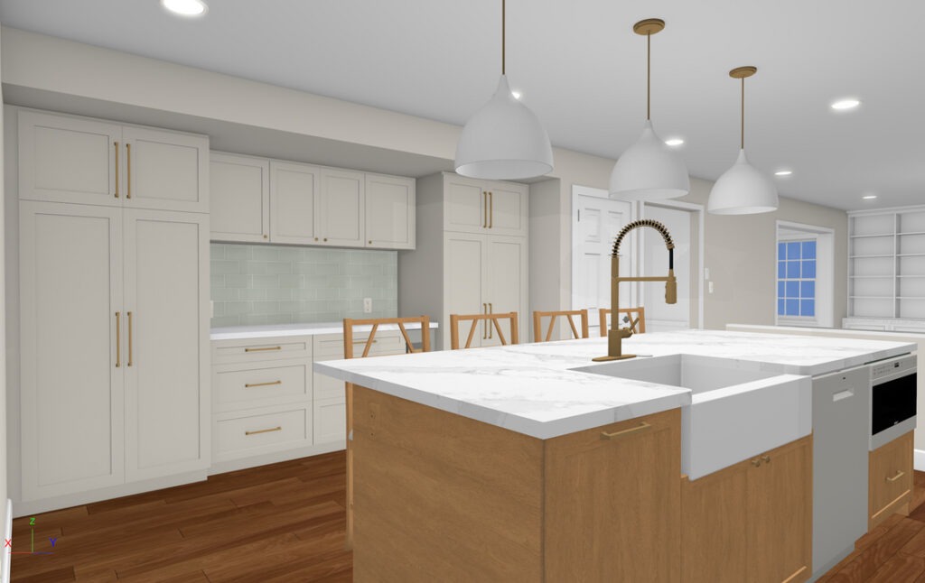 Chalfont Kitchen Remodel - Concept - LBK Design Build