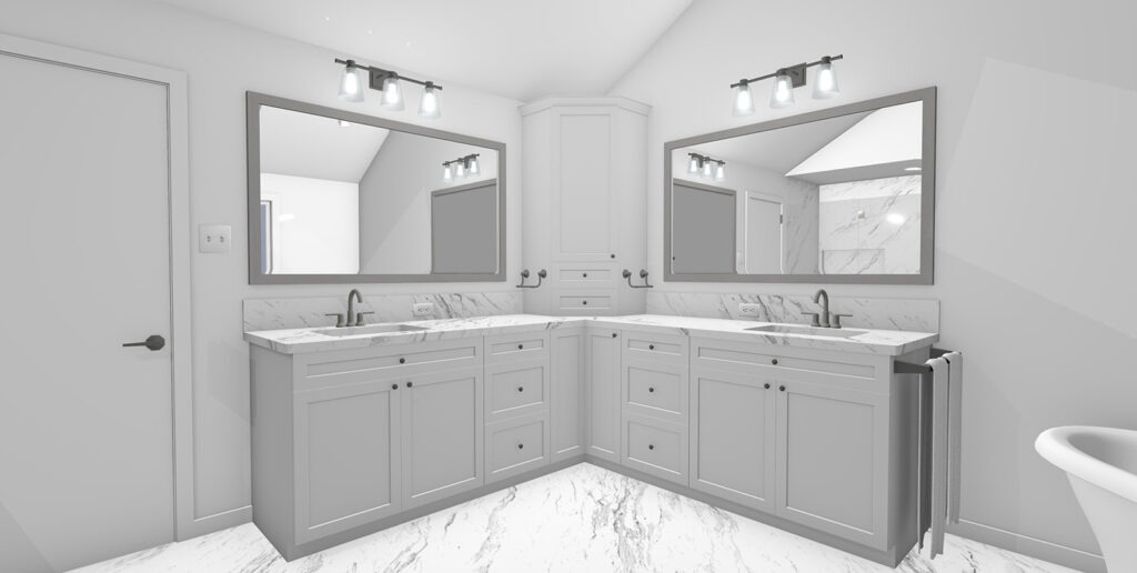 Ivyland - Master Bathroom Remodel (Concept) - LBK Design Build