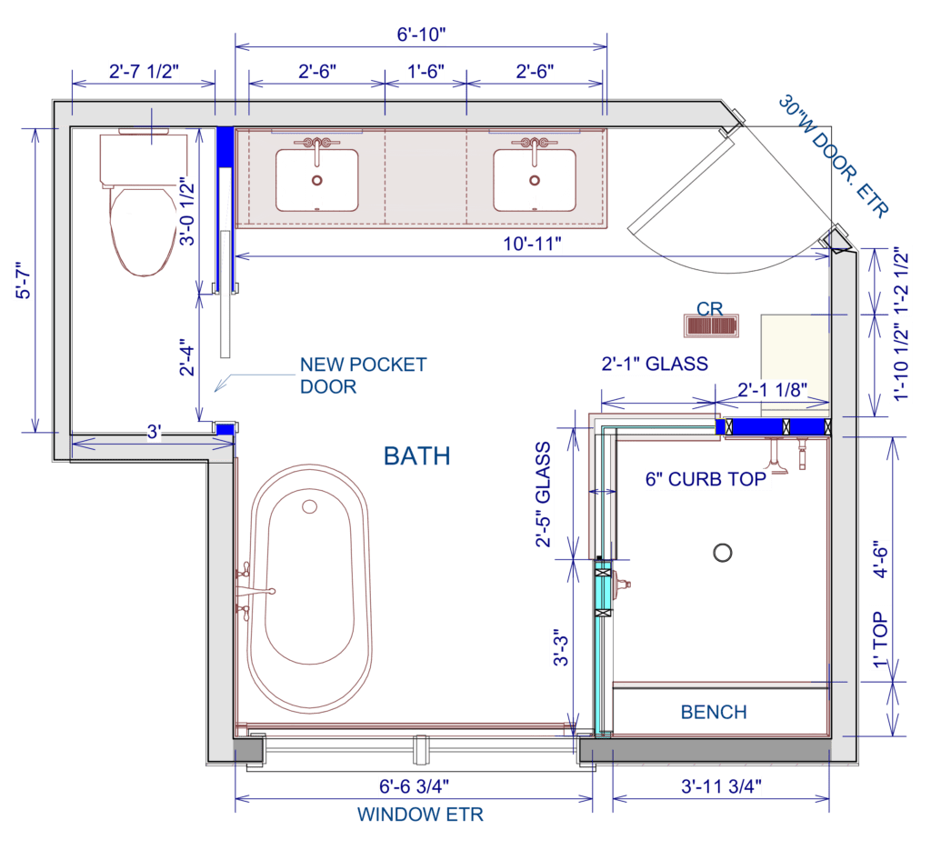 LBK Design Build - Doylestown Master Bath Remodel - AFTER