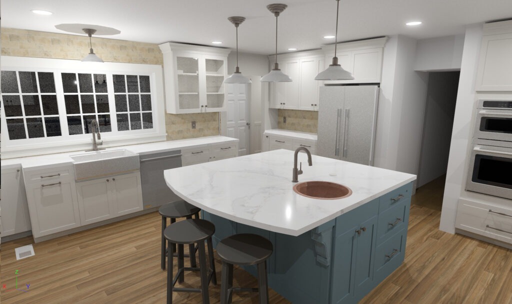LBK Design Build - Doylestown Kitchen and Mudroom Remodel - Concept