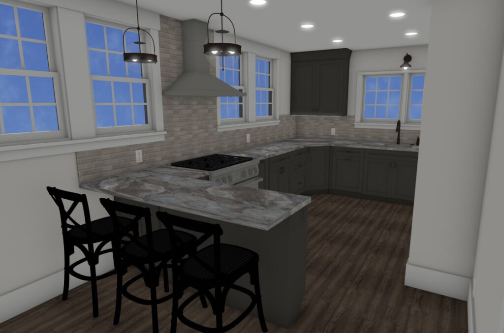 LBK Design Build - Wyncote Kitchen Remodel - Concept